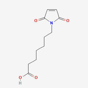 Chemical structure of 7-(2,5-Dioxo-2,5-dihydro-1H-pyrrol-1-yl)heptanoic acid