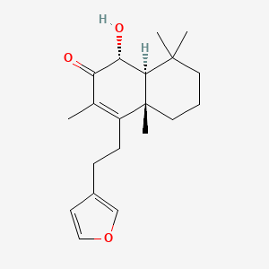 Chemical structure of 6α-Hydroxyhispanone