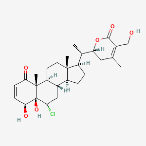 Chemical structure of 6α-chloro-5β-hydroxywithaferin A