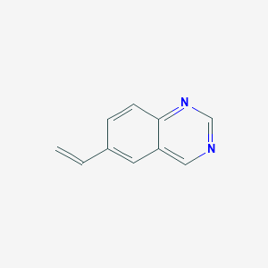 Chemical structure of 6-Vinylquinazoline