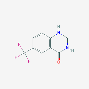 Chemical structure of 6-Trifluoromethyl-2,3-dihydro-1H-quinazolin-4-one
