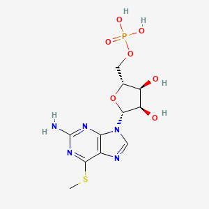Chemical structure of 6-S-Methyl-6-thio-5'-guanylic Acid
