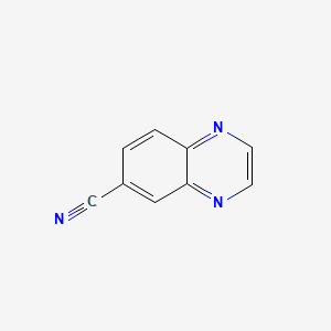 Chemical structure of 6-Quinoxalinecarbonitrile