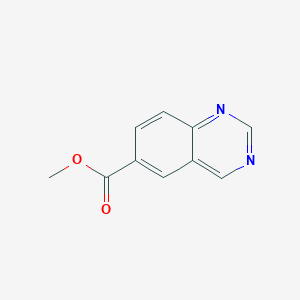Chemical structure of 6-Quinazolinecarboxylic acid