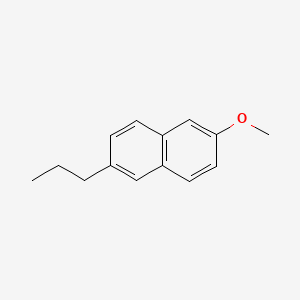 Chemical structure of 2-Methoxy-6-propylnaphthalene