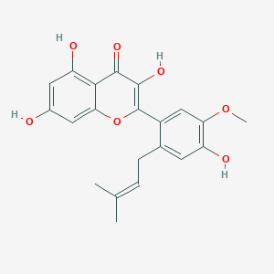 Chemical structure of 6'-Prenylisorhamnetin