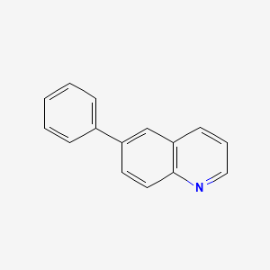 Chemical structure of 6-phenylquinoline