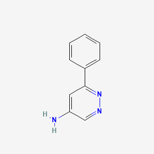 Chemical structure of 6-Phenylpyridazin-4-amine