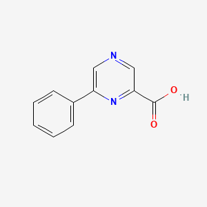 Chemical structure of 6-phenylpyrazine-2-carboxylicacid