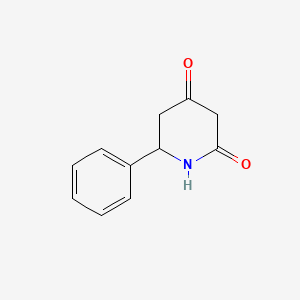 Chemical structure of 6-Phenylpiperidine-2,4-dione