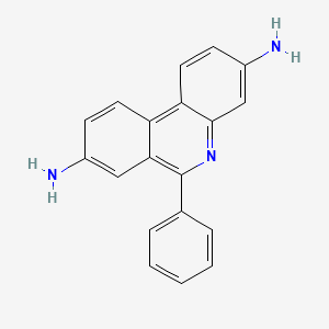 Chemical structure of 6-Phenylphenanthridine-3,8-diamine