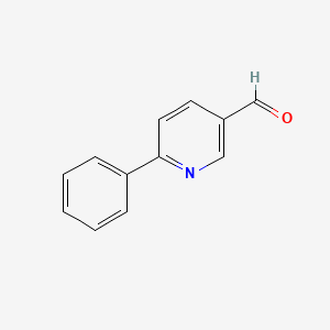 Chemical structure of 6-Phenylnicotinaldehyde