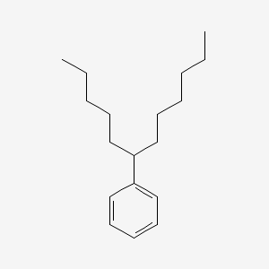 Chemical structure of 6-phenyldodecane