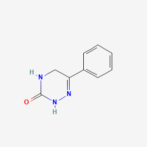 Chemical structure of 6-Phenyl-4,5-dihydro-1,2,4-triazin-3(2H)-one