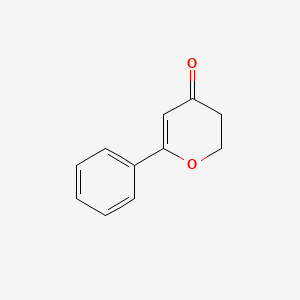 Chemical structure of 6-Phenyl-2H-pyran-4(3H)-one