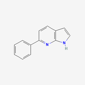Chemical structure of 6-Phenyl-1H-pyrrolo[2,3-b]pyridine