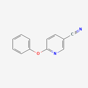 Chemical structure of 6-Phenoxynicotinonitrile