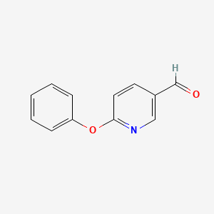 Chemical structure of 6-Phenoxynicotinaldehyde