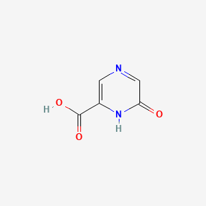 Chemical structure of 6-Oxo-1,6-dihydropyrazine-2-carboxylic acid