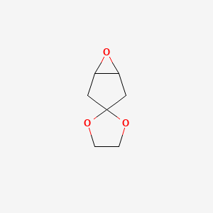 Chemical structure of 6-Oxaspiro[bicyclo[3.1.0]hexane-3,2'-[1,3]dioxolane]