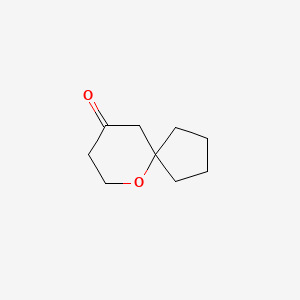 Chemical structure of 6-OXASPIRO[4.5]DECAN-9-ONE