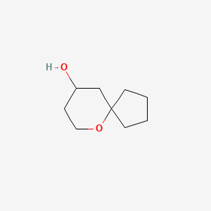 Chemical structure of 6-OXASPIRO[4.5]DECAN-9-OL