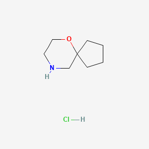 Chemical structure of 6-oxa-9-azaspiro[4.5]decane hydrochloride