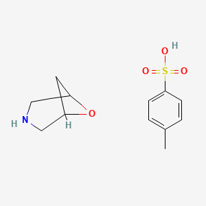 Chemical structure of 6-Oxa-3-azabicyclo[3.1.1]heptane 4-methylbenzenesulfonate