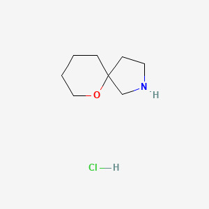 Chemical structure of 6-oxa-2-Azaspiro[4.5]decane hydrochloride