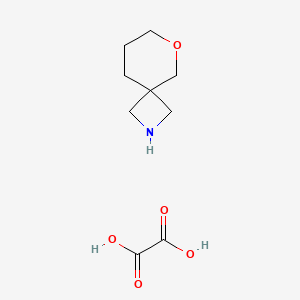 Chemical structure of 6-Oxa-2-azaspiro[3.5]nonane oxalate