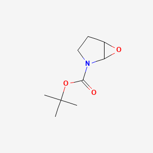 Chemical structure of tert-Butyl 6-oxa-2-azabicyclo[3.1.0]hexane-2-carboxylate