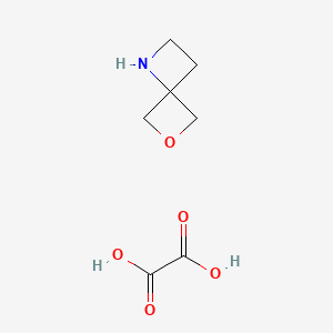 Chemical structure of 6-Oxa-1-azaspiro[3.3]heptane oxalate