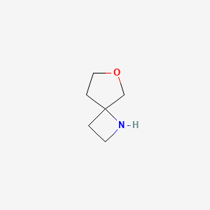 Chemical structure of 6-Oxa-1-azaspiro[3.4]octane