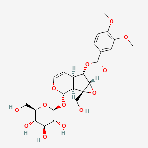 Chemical structure of 6-O-Veratroylcatalpol