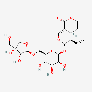 Chemical structure of 6-O-ss-D-Apiofuranosylsweroside