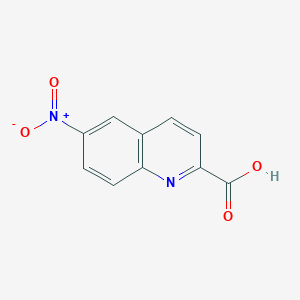 Chemical structure of 6-Nitroquinoline-2-carboxylic acid
