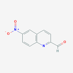 Chemical structure of 6-Nitroquinoline-2-carbaldehyde