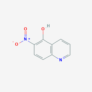 Chemical structure of 6-Nitroquinolin-5-ol