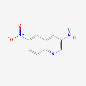 Chemical structure of 6-Nitroquinolin-3-amine