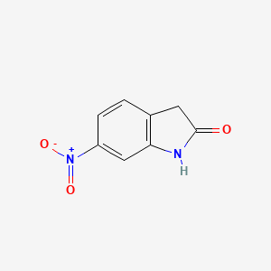 Chemical structure of 6-Nitroindolin-2-one