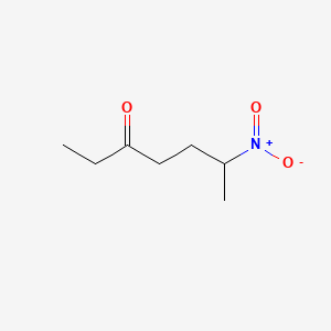 Chemical structure of 6-Nitroheptan-3-one