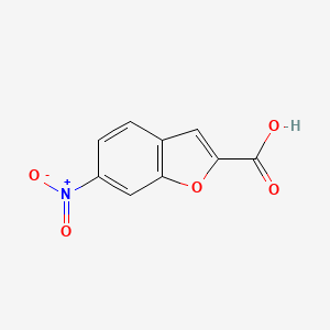 Chemical structure of 6-Nitrobenzofuran-2-carboxylic acid