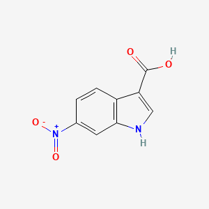 Chemical structure of 6-Nitro-1H-indole-3-carboxylic acid