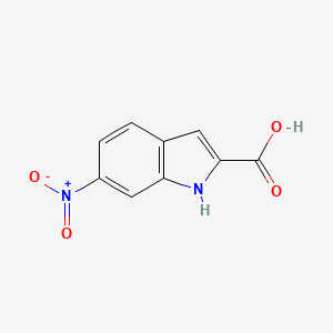 Chemical structure of 6-Nitro-1H-indole-2-carboxylic acid