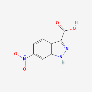 Chemical structure of 6-Nitro-1H-indazole-3-carboxylic acid