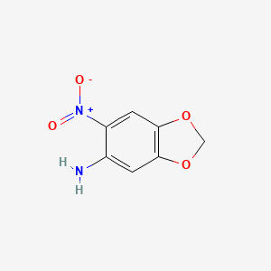 Chemical structure of 6-nitro-1,3-benzodioxol-5-amine