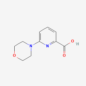 Chemical structure of 6-Morpholinopyridine-2-carboxylic Acid