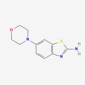 Chemical structure of 6-Morpholinobenzo[d]thiazol-2-amine