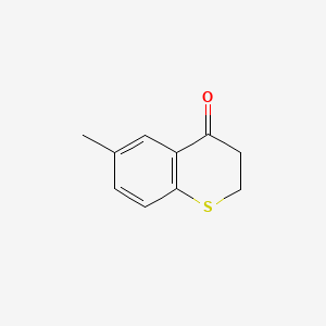Chemical structure of 6-Methylthiochroman-4-one