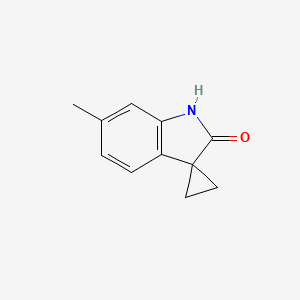 Chemical structure of 6'-METHYLSPIRO[CYCLOPROPANE-1,3'-INDOLIN]-2'-ONE